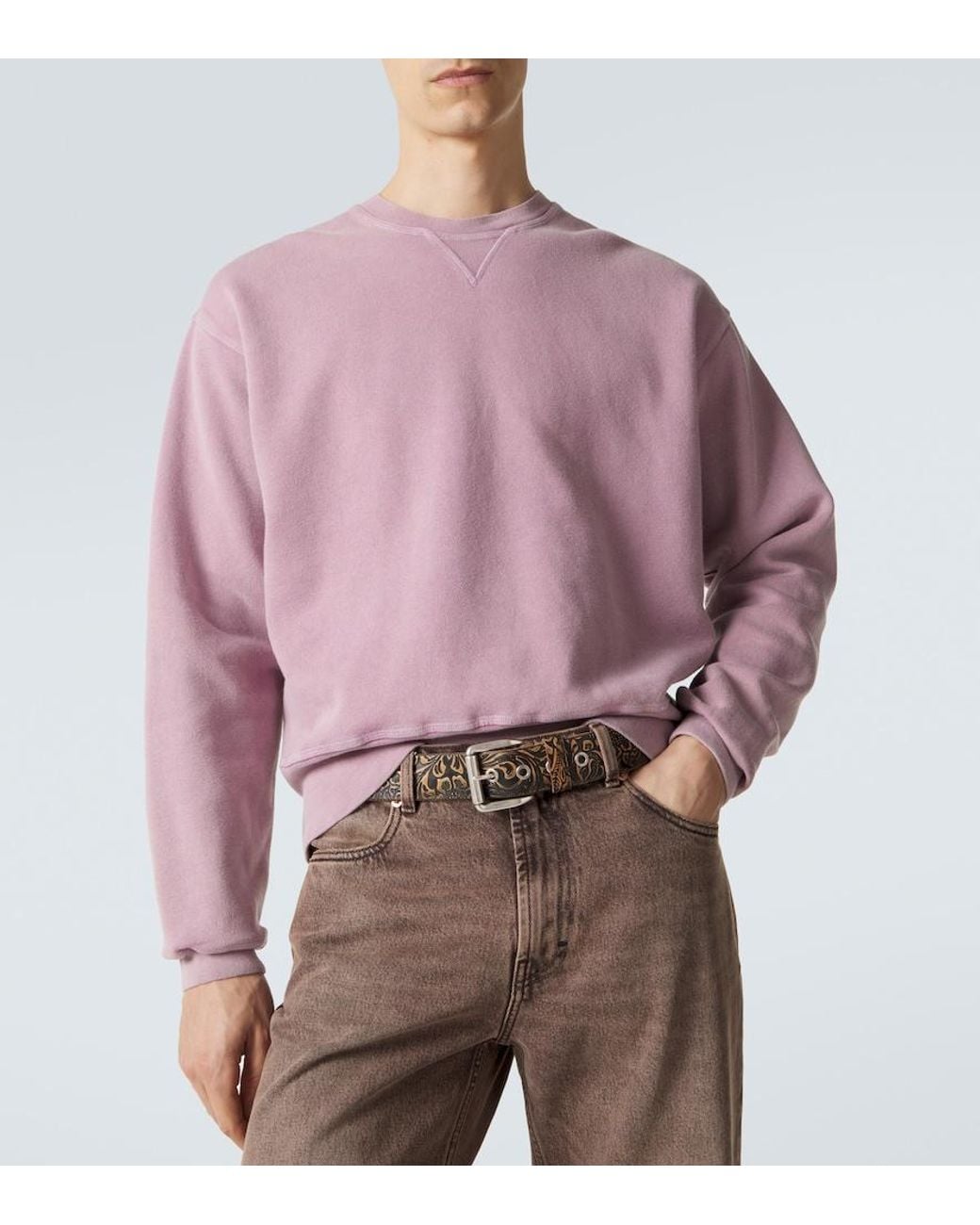 Our Legacy Purple Base Cotton Fleece Sweatshirt for men