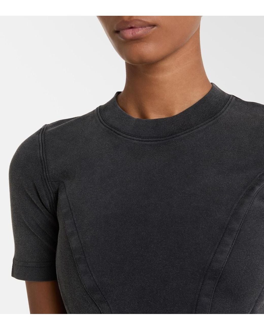 Balenciaga Gray Corseted T-Shirt