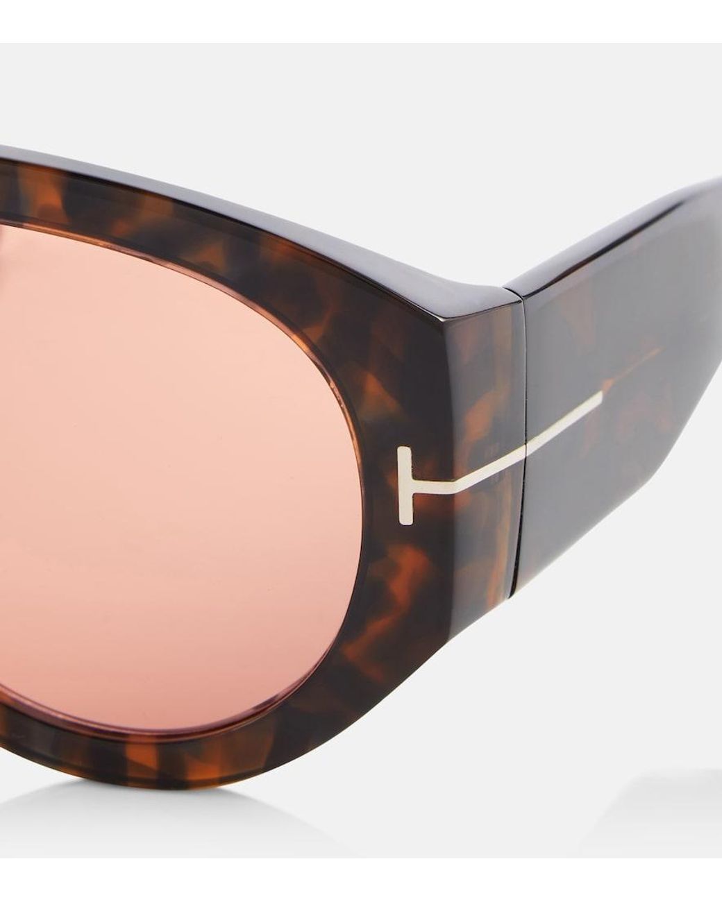 Tom Ford Brown Bronson Aviator Sunglasses