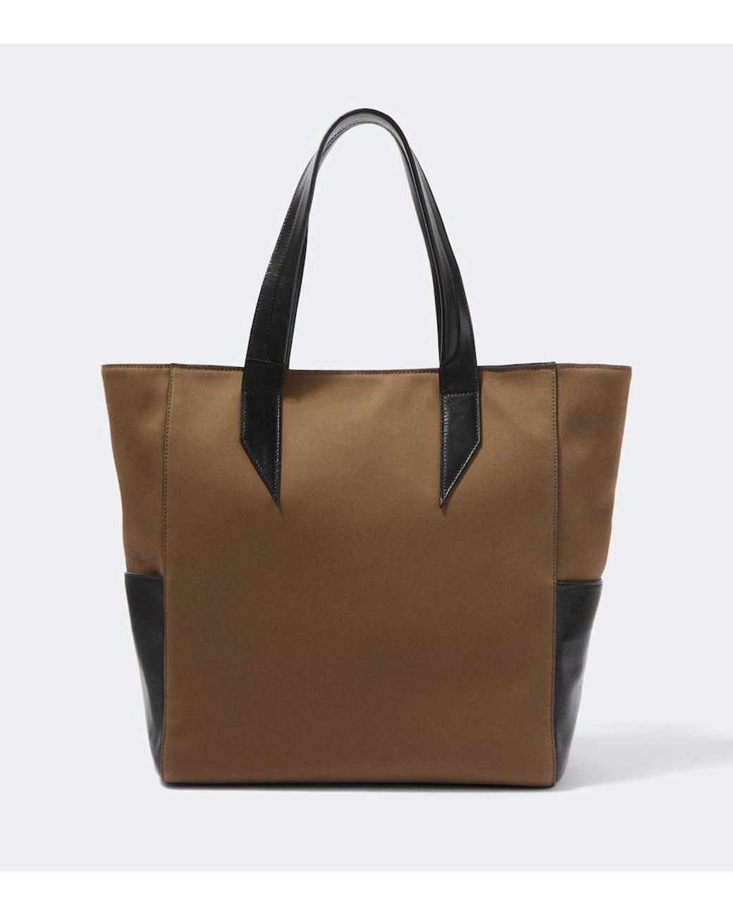 Metier Brown Passerby North-South Canvas Tote Bag for men