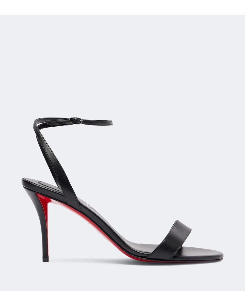 Christian Louboutin Black Miss Z Sandal 80 Leather Sandals