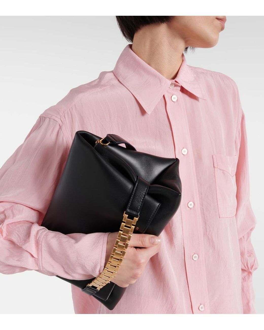 Victoria Beckham Pink Oversized Shirt
