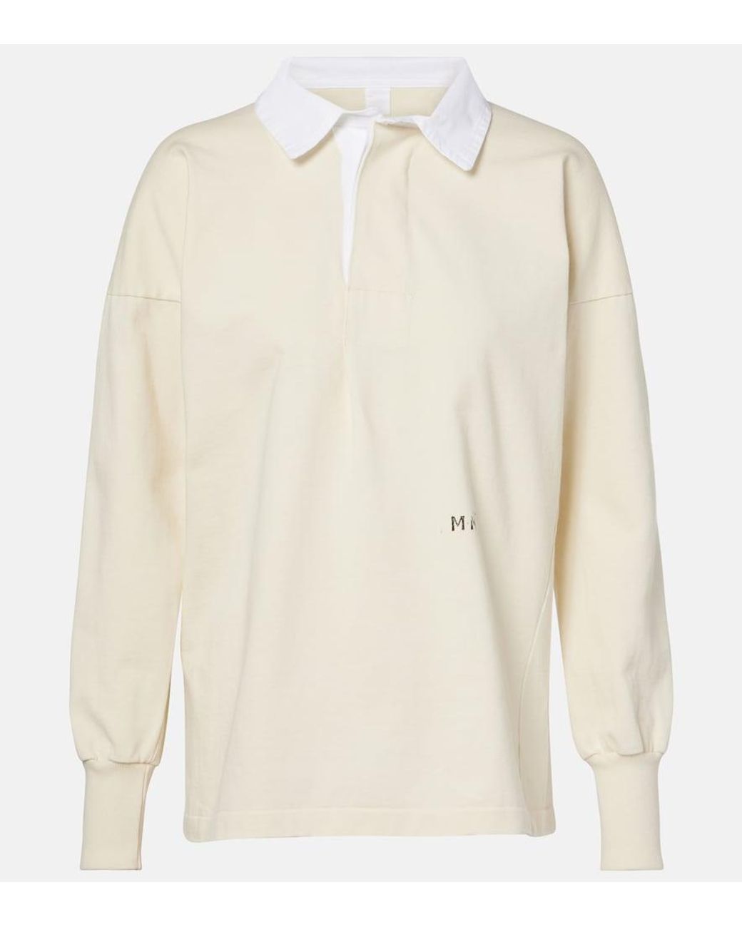 Maison Margiela White Cotton Polo Shirt