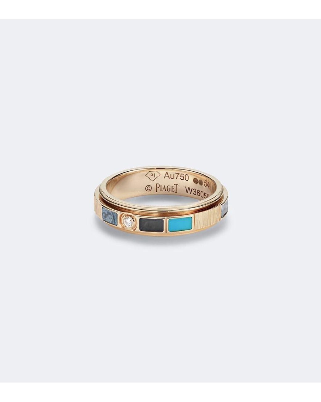 Piaget White Possession Vibrant Palace 18Kt Rose Ring With Gemstones