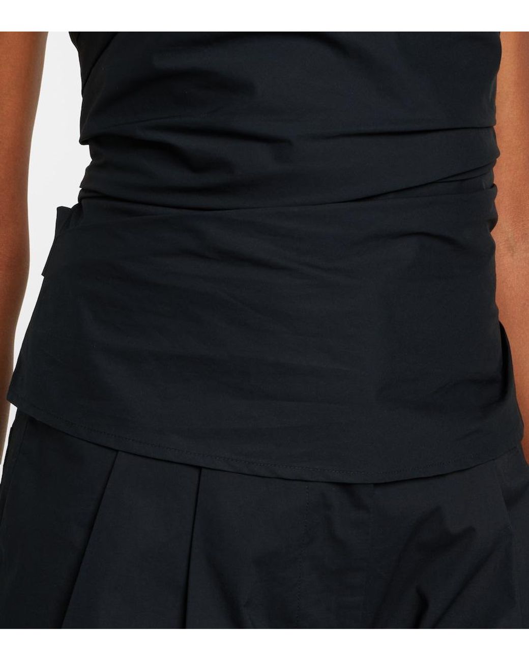 Proenza Schouler Black Label Maisy Cotton-Blend Tube Top