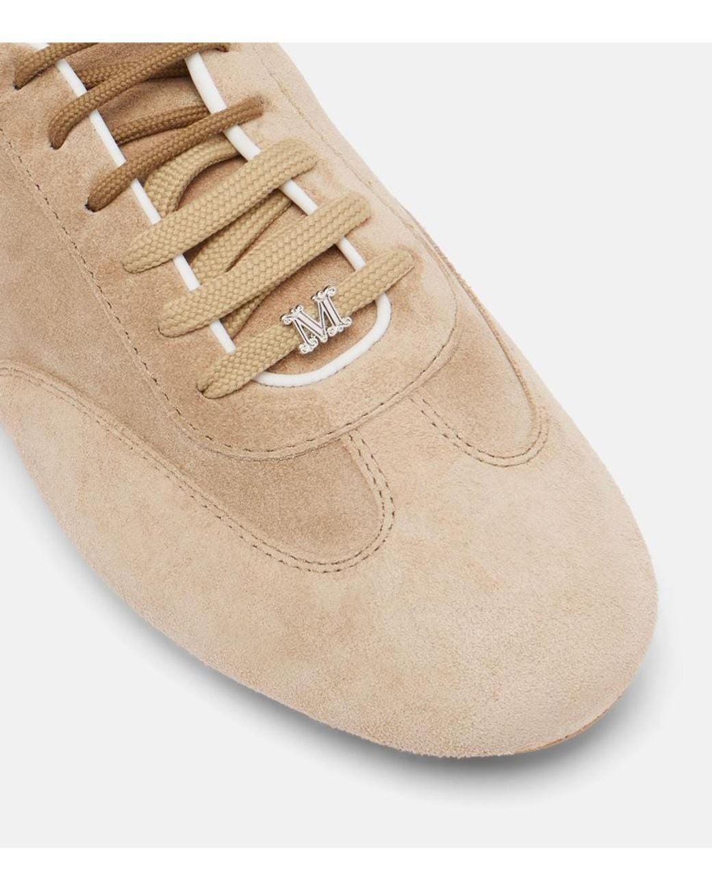 Max Mara Natural Suede Sneakers