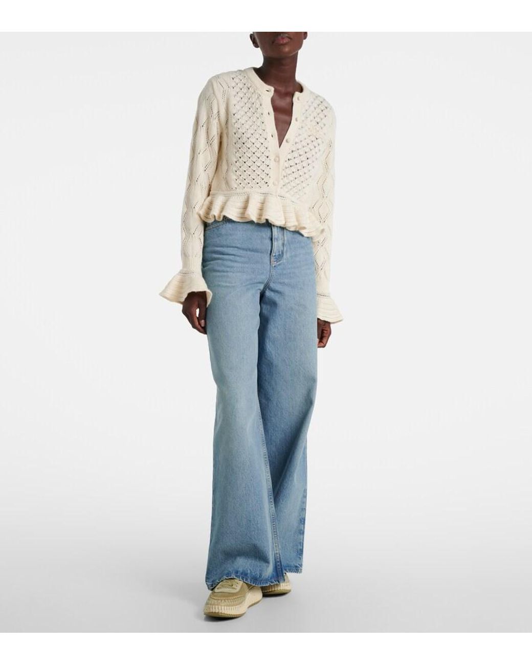 Chloé Metallic Nama Suede Sneakers