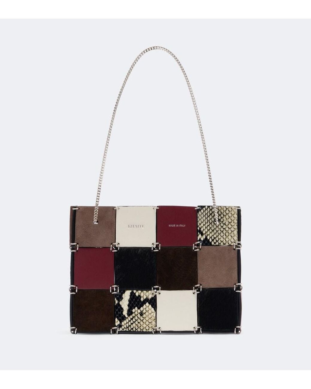 Khaite White Emma Small Leather Shoulder Bag