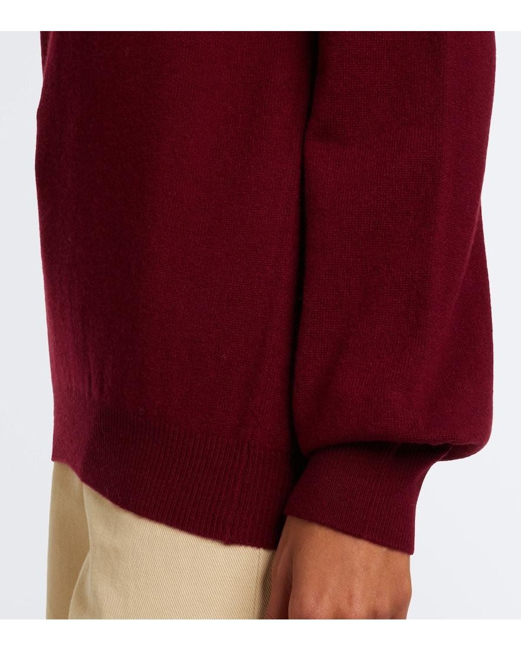 Blazé Milano Red Highland Wool And Cashmere Polo Sweater
