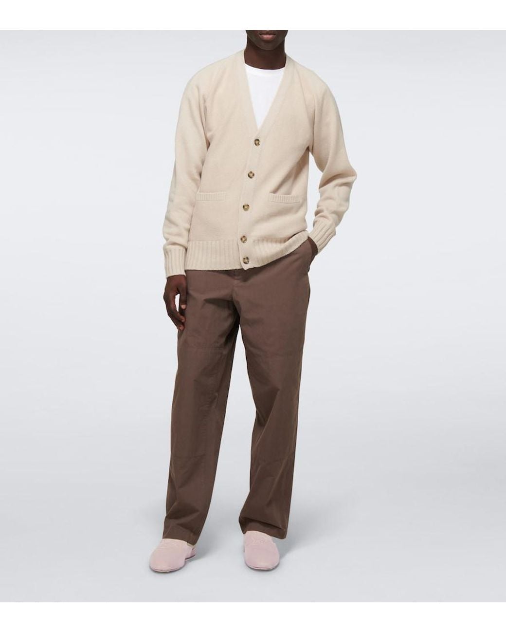 Christian Louboutin White Coolito Flat Mules for men