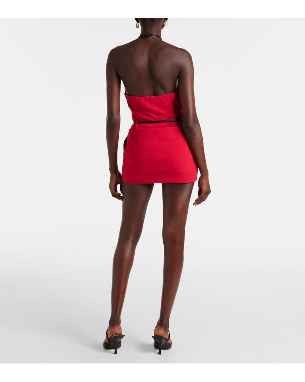 The Attico Red Miniskirt