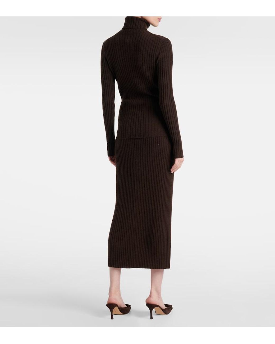 Jardin Des Orangers Black Ribbed-Knit Cashmere Turtleneck