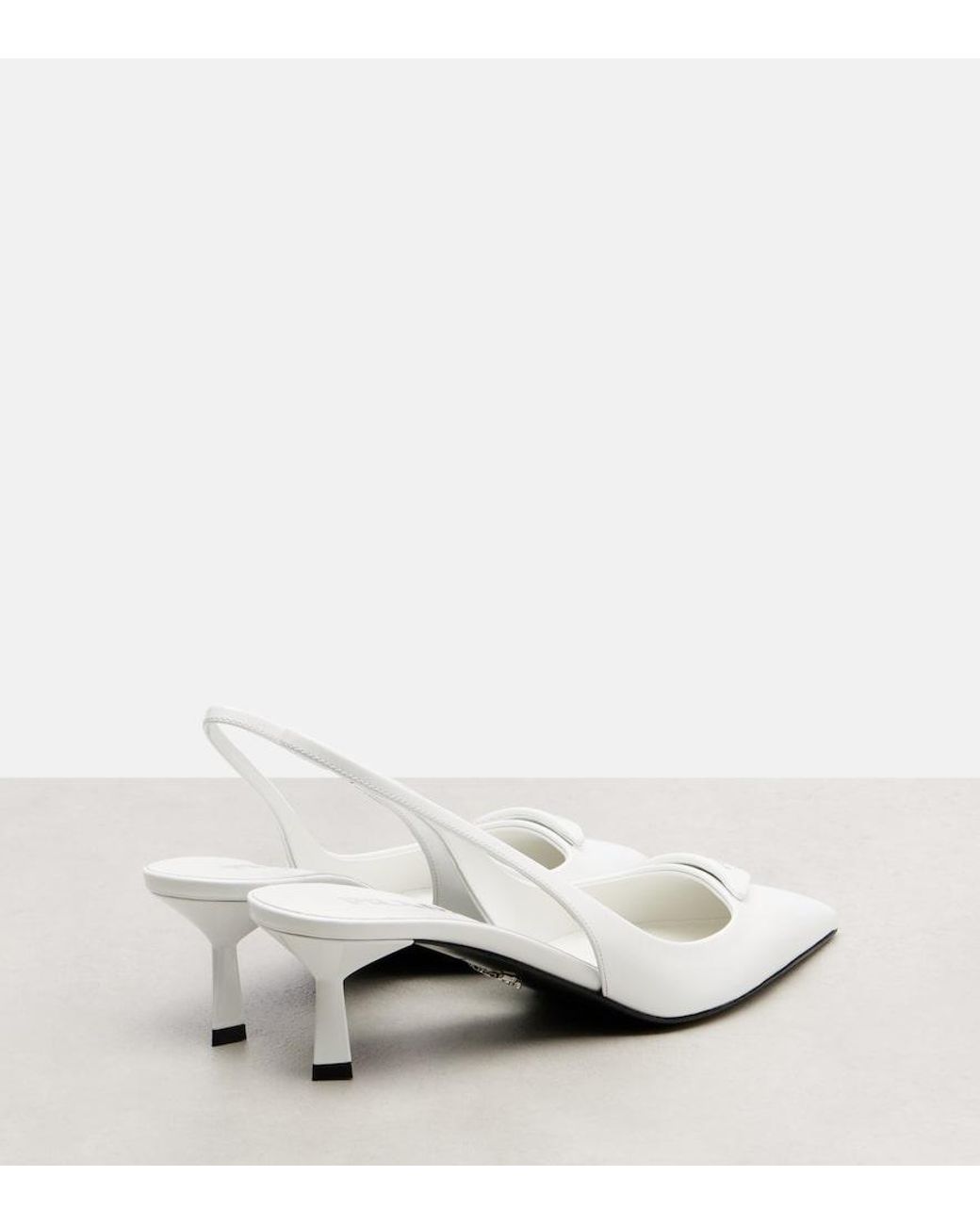 Pumps Slingback di Prada in White