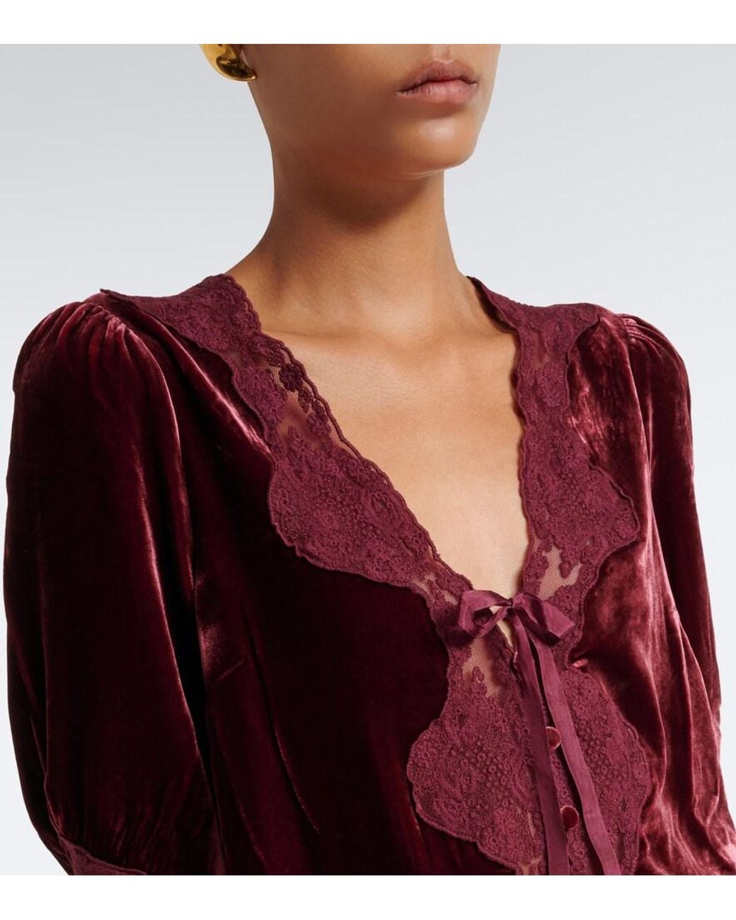 Top Ursula di Rixo in Red
