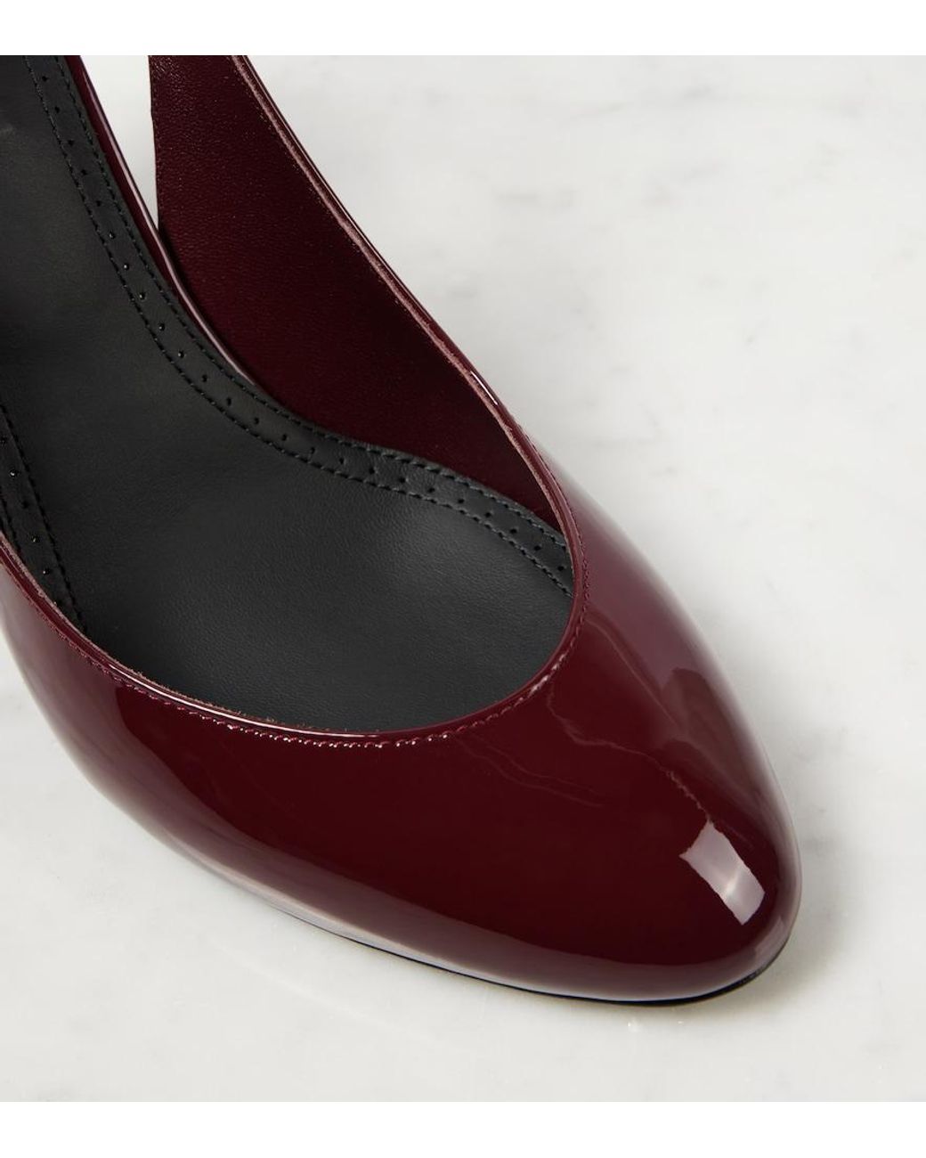 Alaïa Red Decollete 90 Patent Leather Pumps