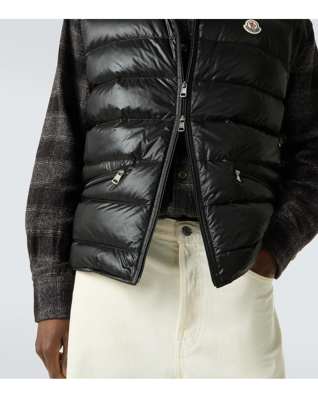 Moncler Black Permanent Down Vest for men