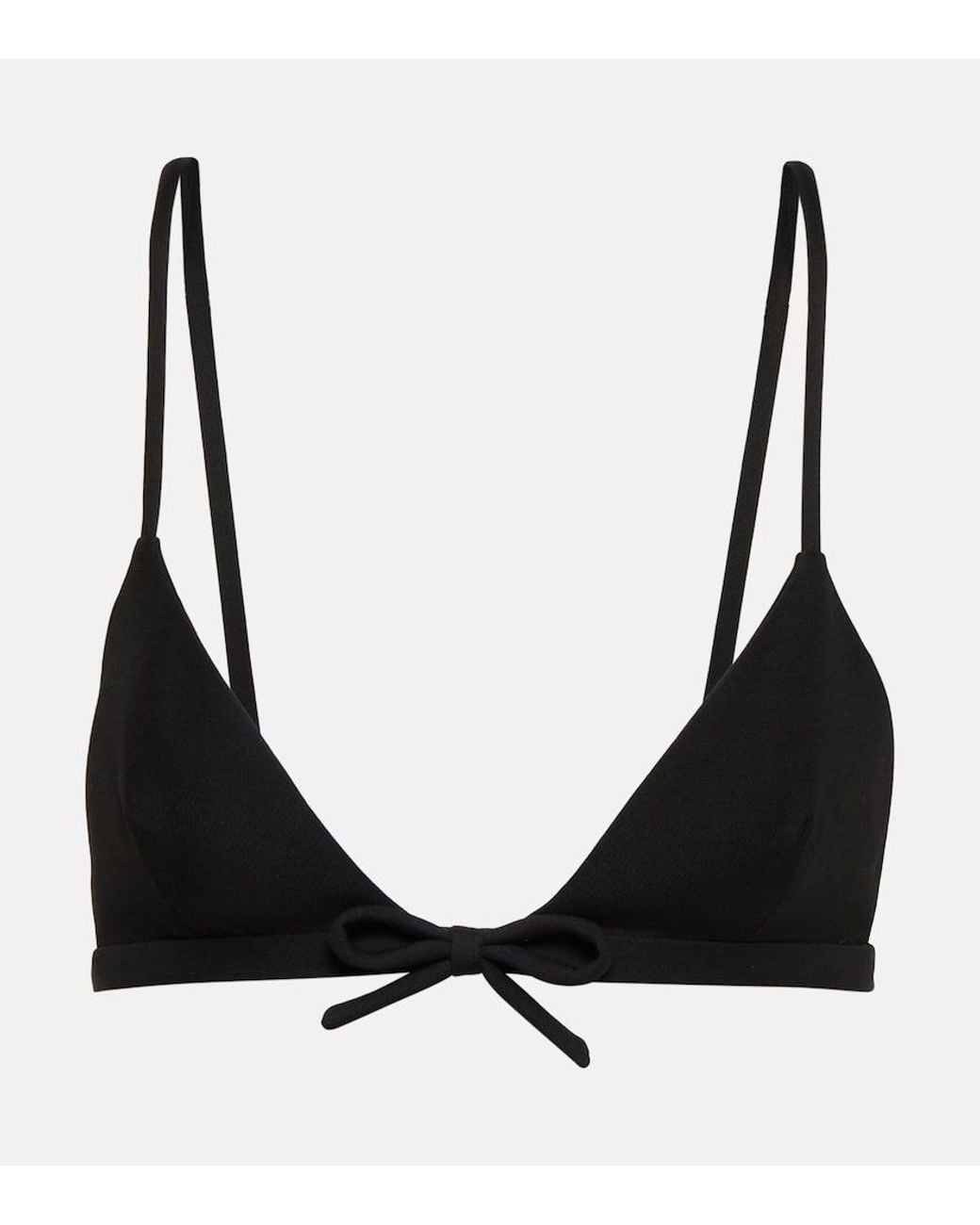 Valentino Garavani Black Wool And Silk Bralette