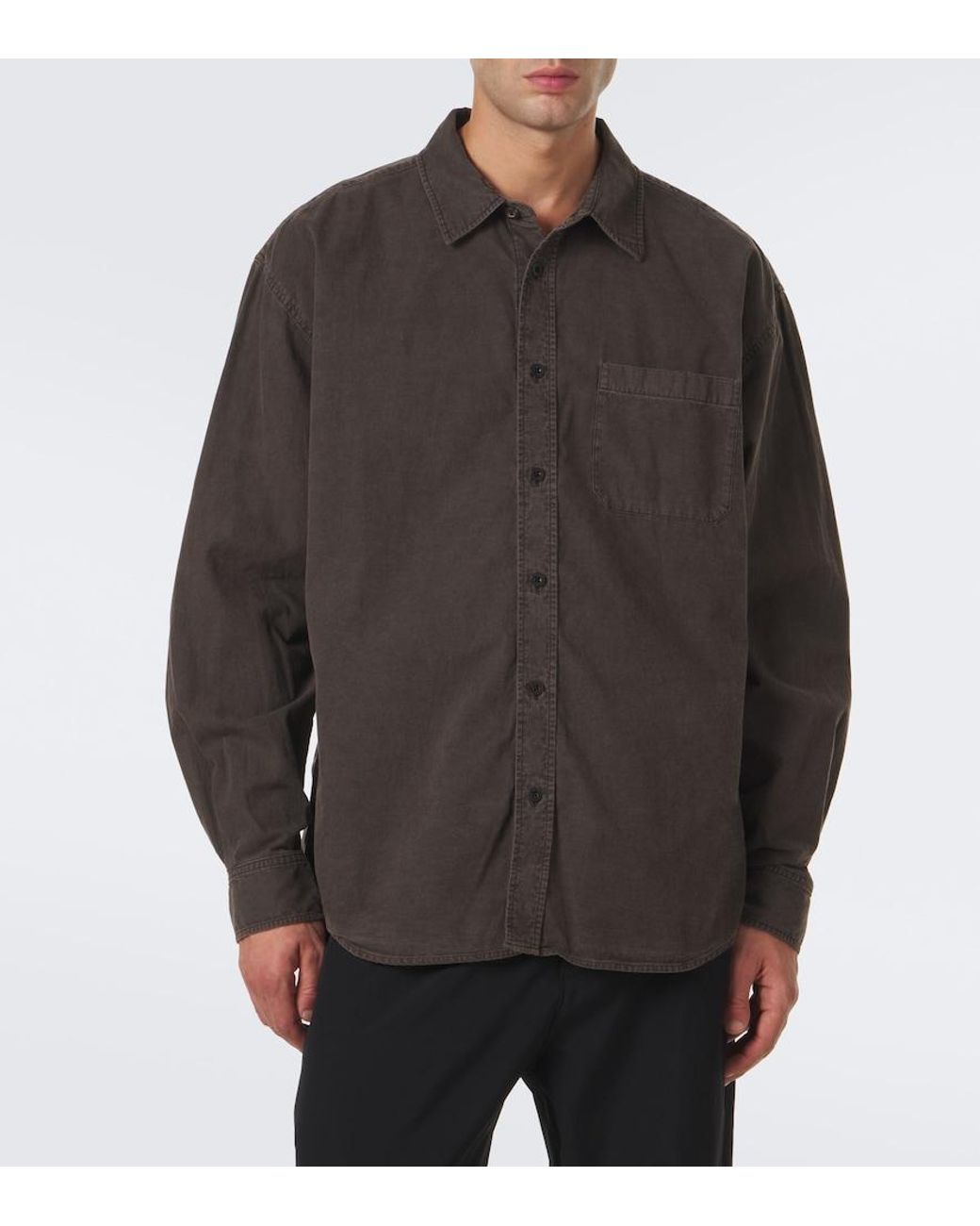 The Row Brown Sadel Denim Shirt for men