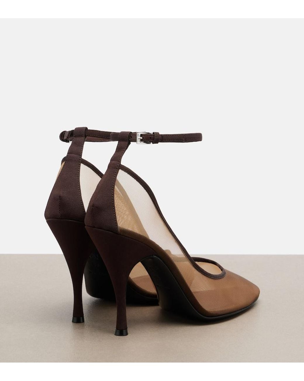 Alaïa Brown Mesh Pumps