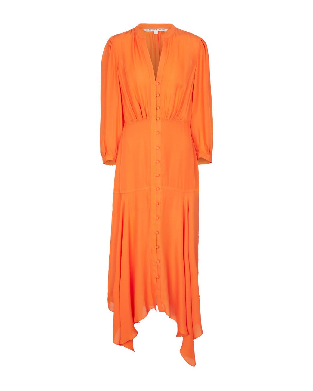 Veronica Beard Roksanda Silk-blend Midi Dress in Orange | Lyst