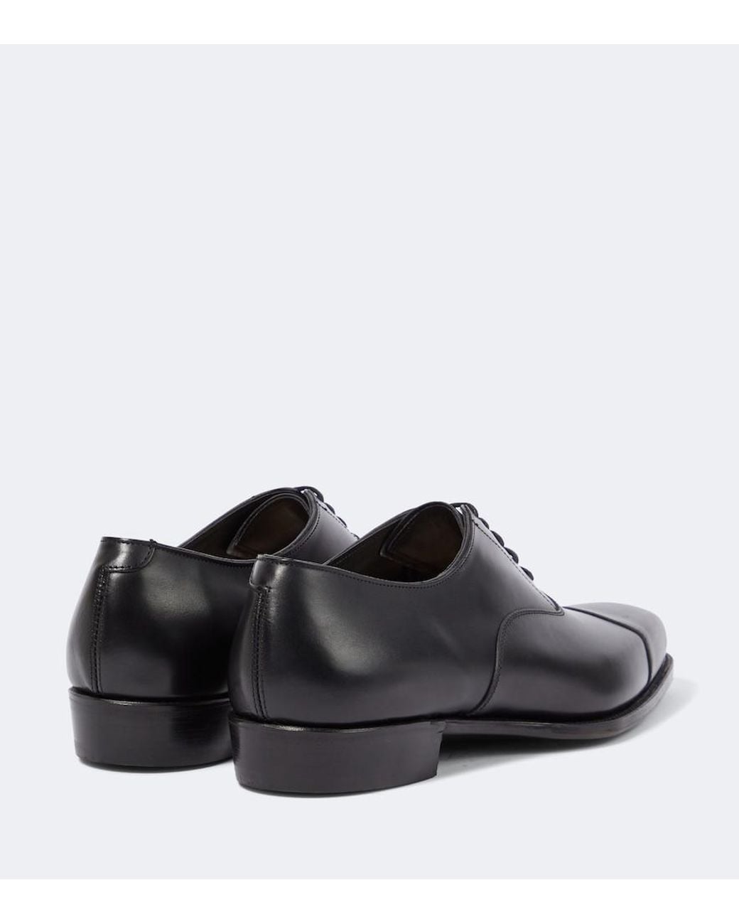 George Cleverley Black Harry Leather Oxford Shoes for men