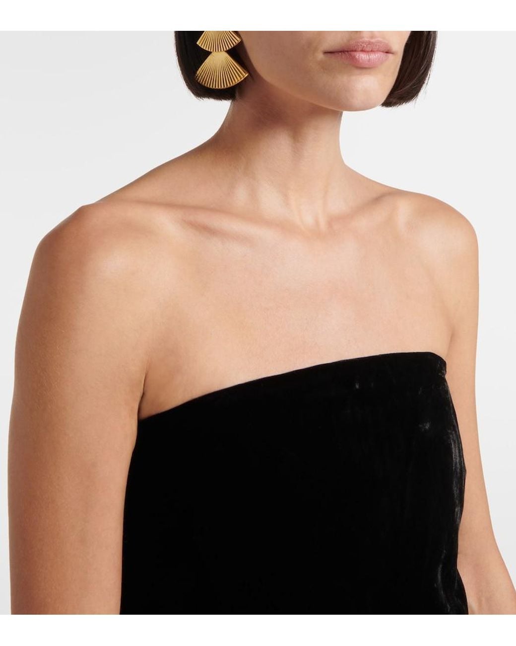 Veronica Beard Black Flora Bustier Dress