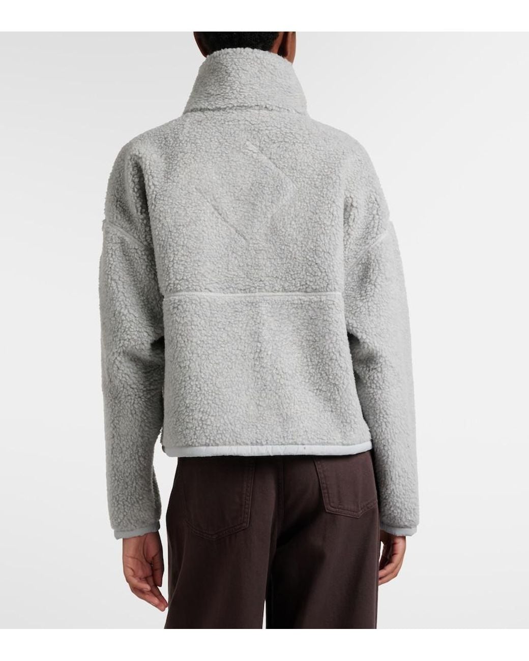 Canada Goose Gray Simcoe Wool-Blend Fleece Jacket