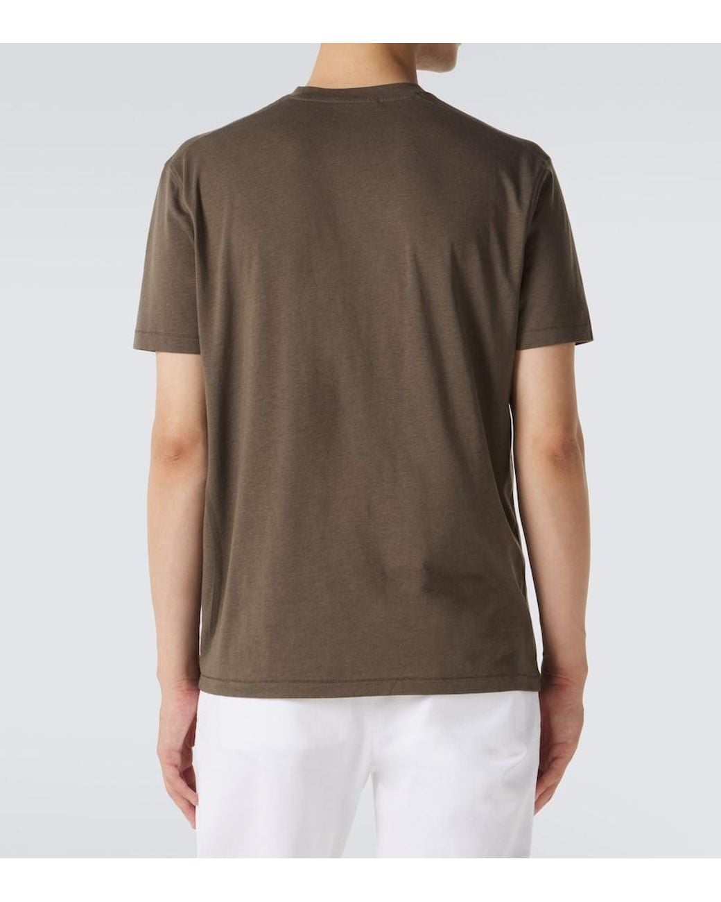 Tom Ford Brown Jersey T-Shirt for men