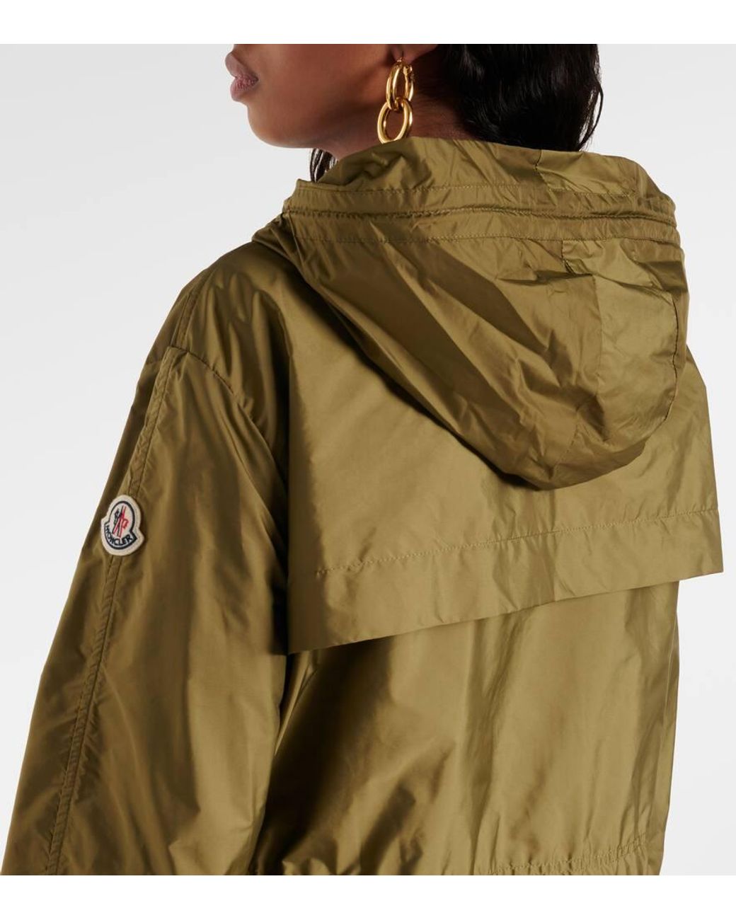 Moncler Hiengu Raincoat in Green | Lyst