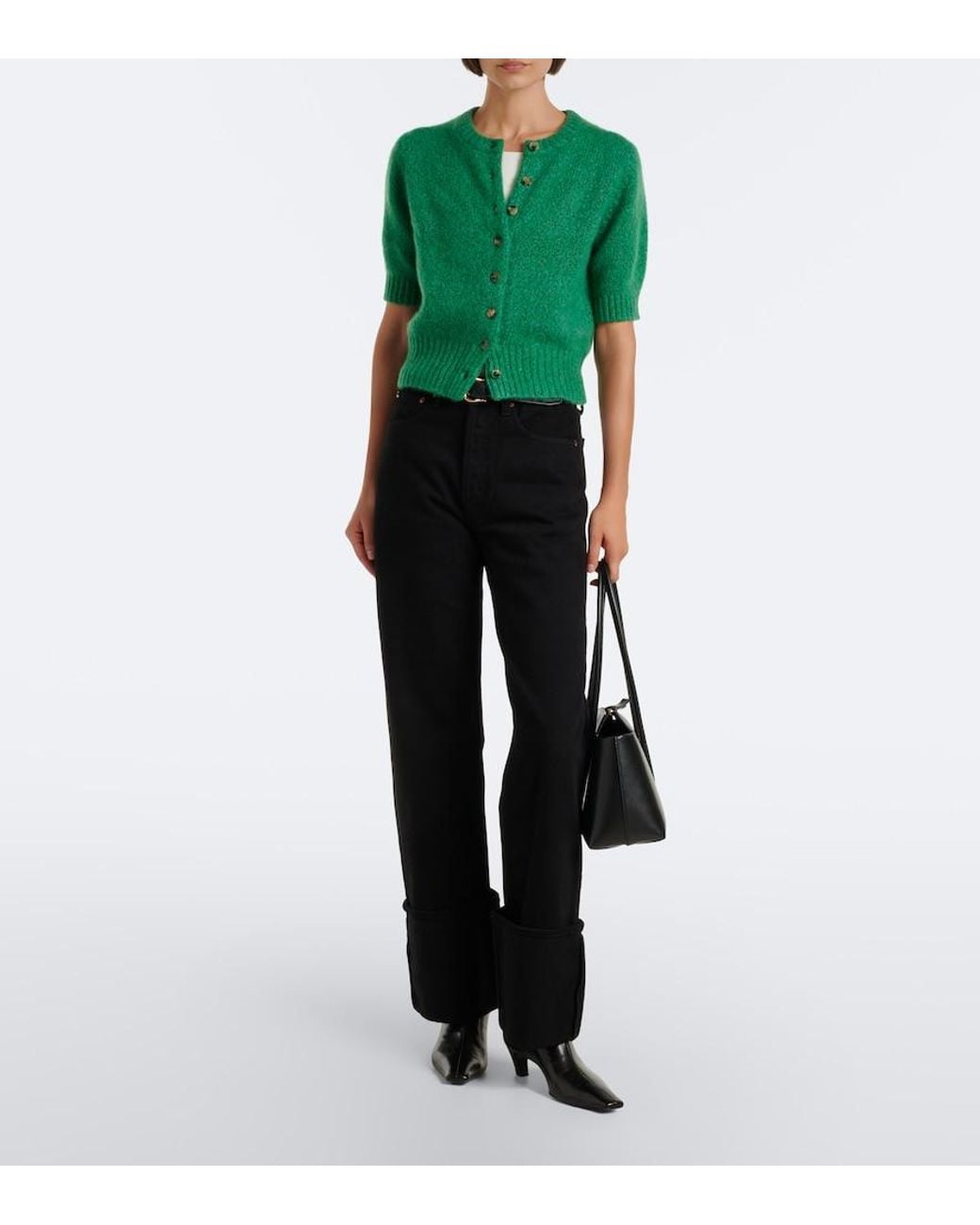 arch4 Green Rome Cashmere And Silk Cardigan