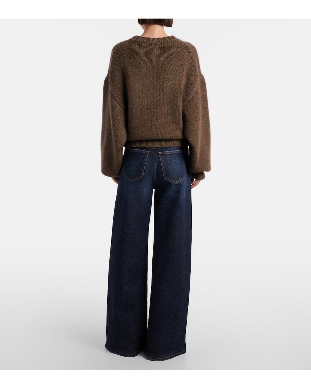 Khaite Blue Dane Wide-Leg Jeans