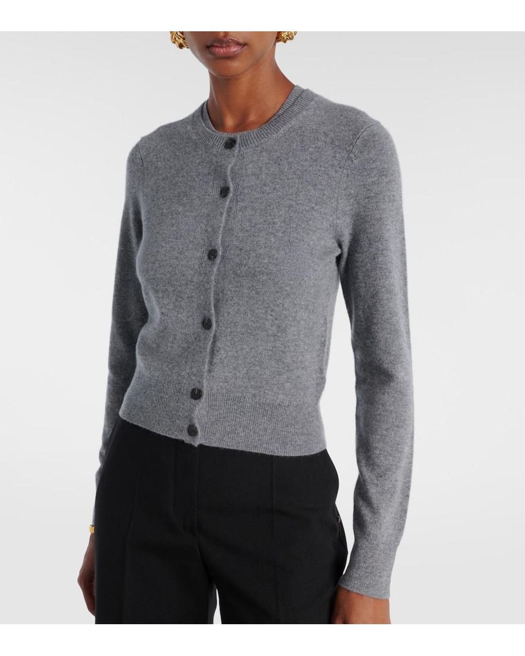 Nili Lotan Gray March Cashmere Cardigan