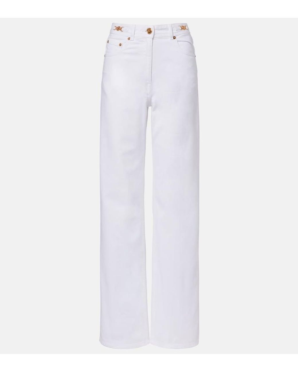 Versace White Medusa '95 Straight Jeans