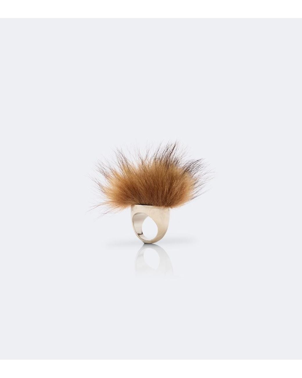 Acne Brown Ring Aus Shearling