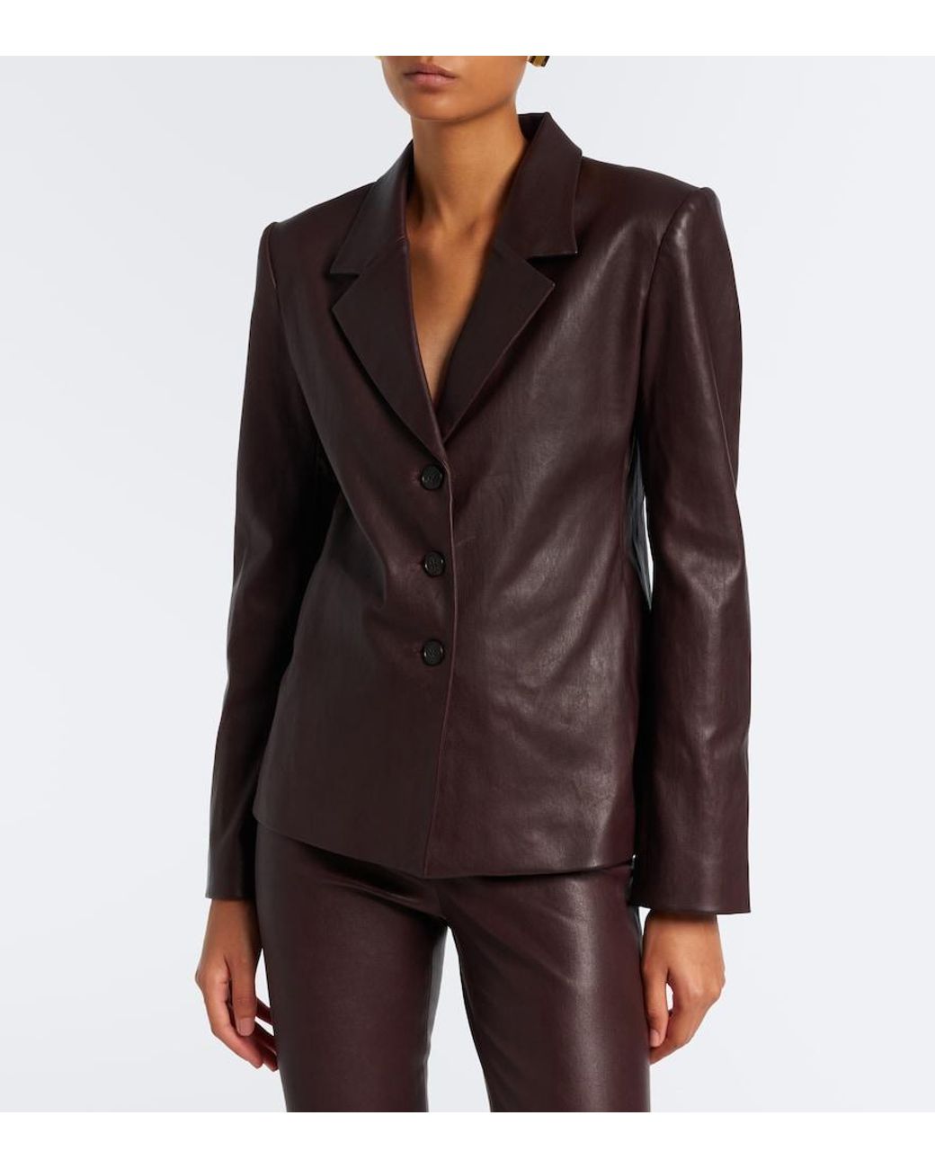 Stouls Brown Helly Leather Blazer