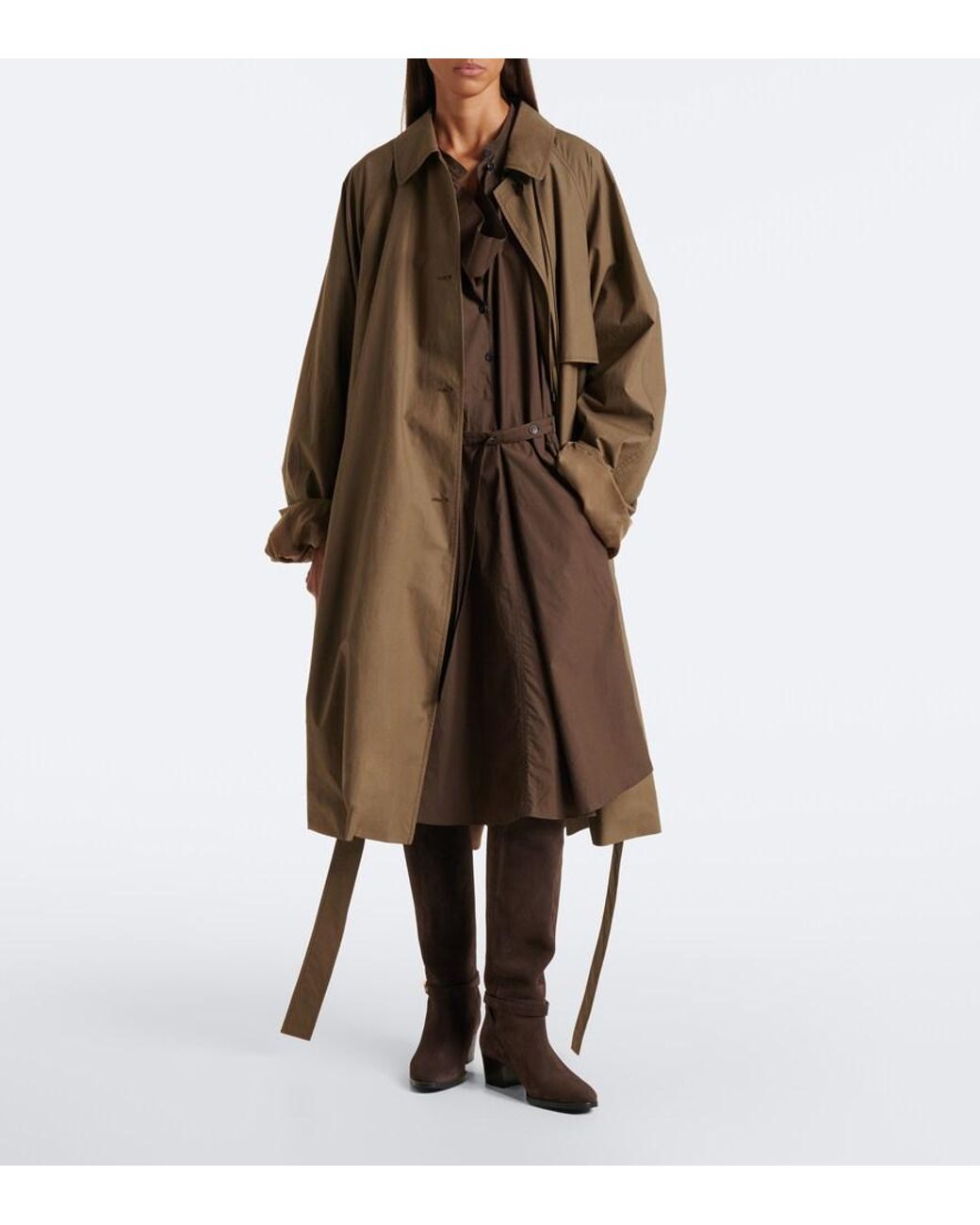 Tod's Brown T Timeless Suede Knee-High Boots