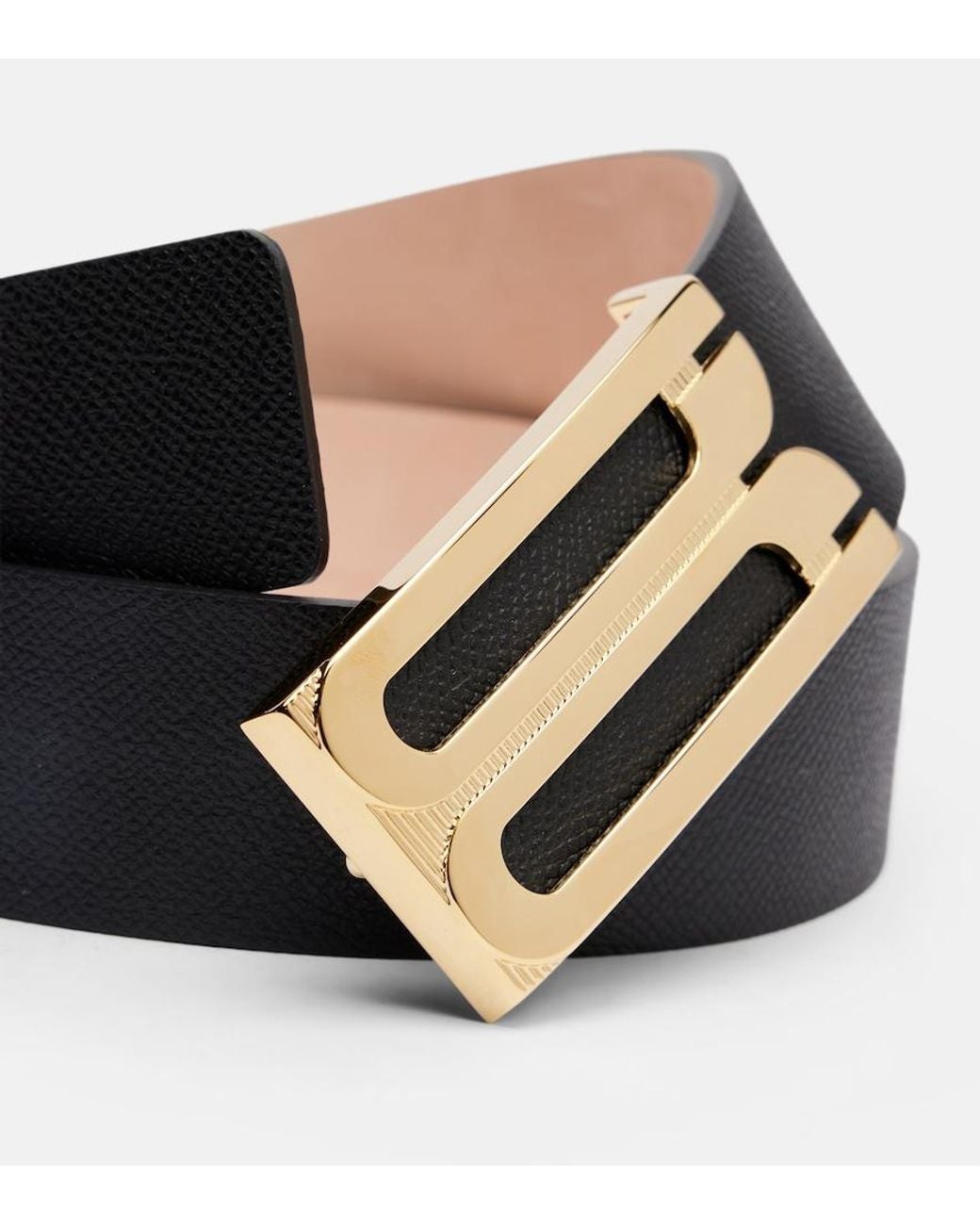Victoria Beckham Black Leather Belt