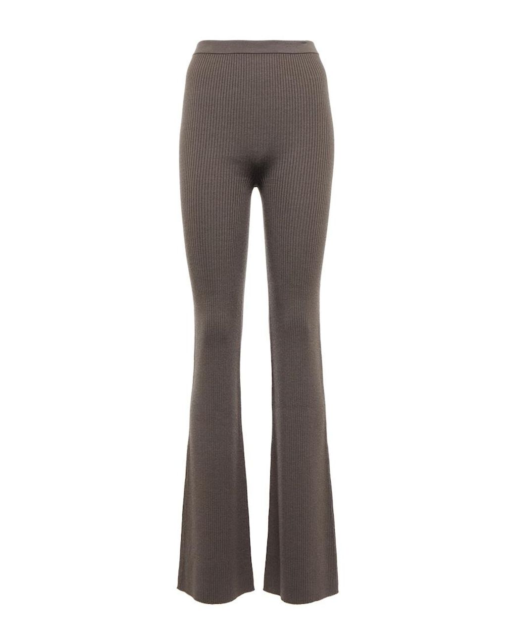 Rick Owens Multicolor Rib-Knit Wool-Blend Pants