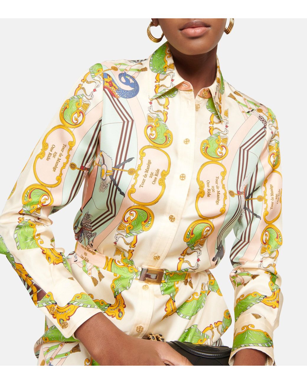 Tory burch silk shirt dress sales