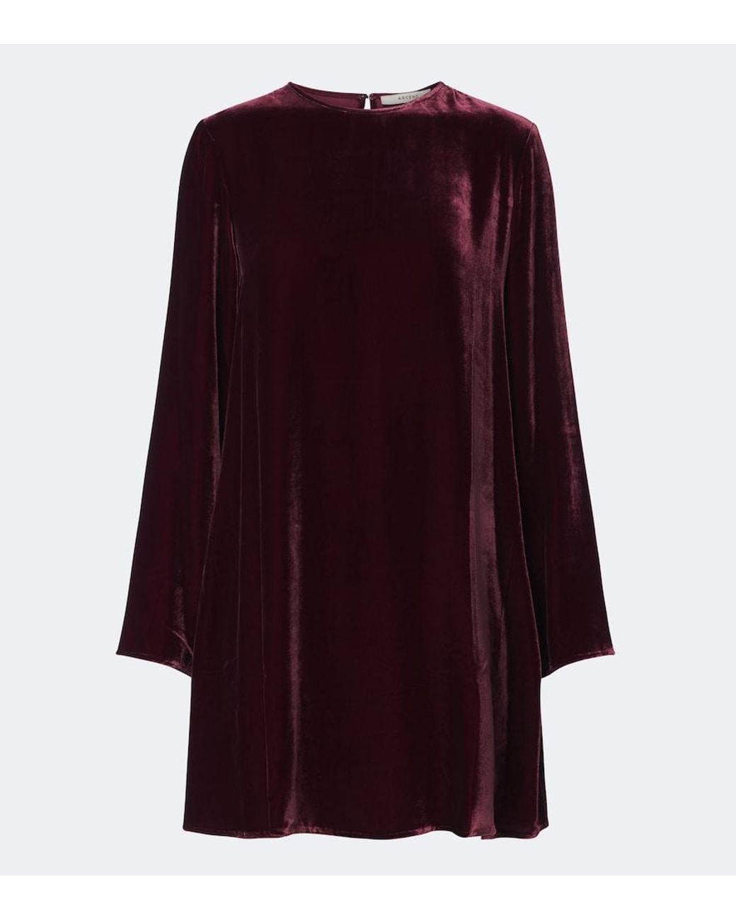 Asceno Purple Larissa Velvet Minidress