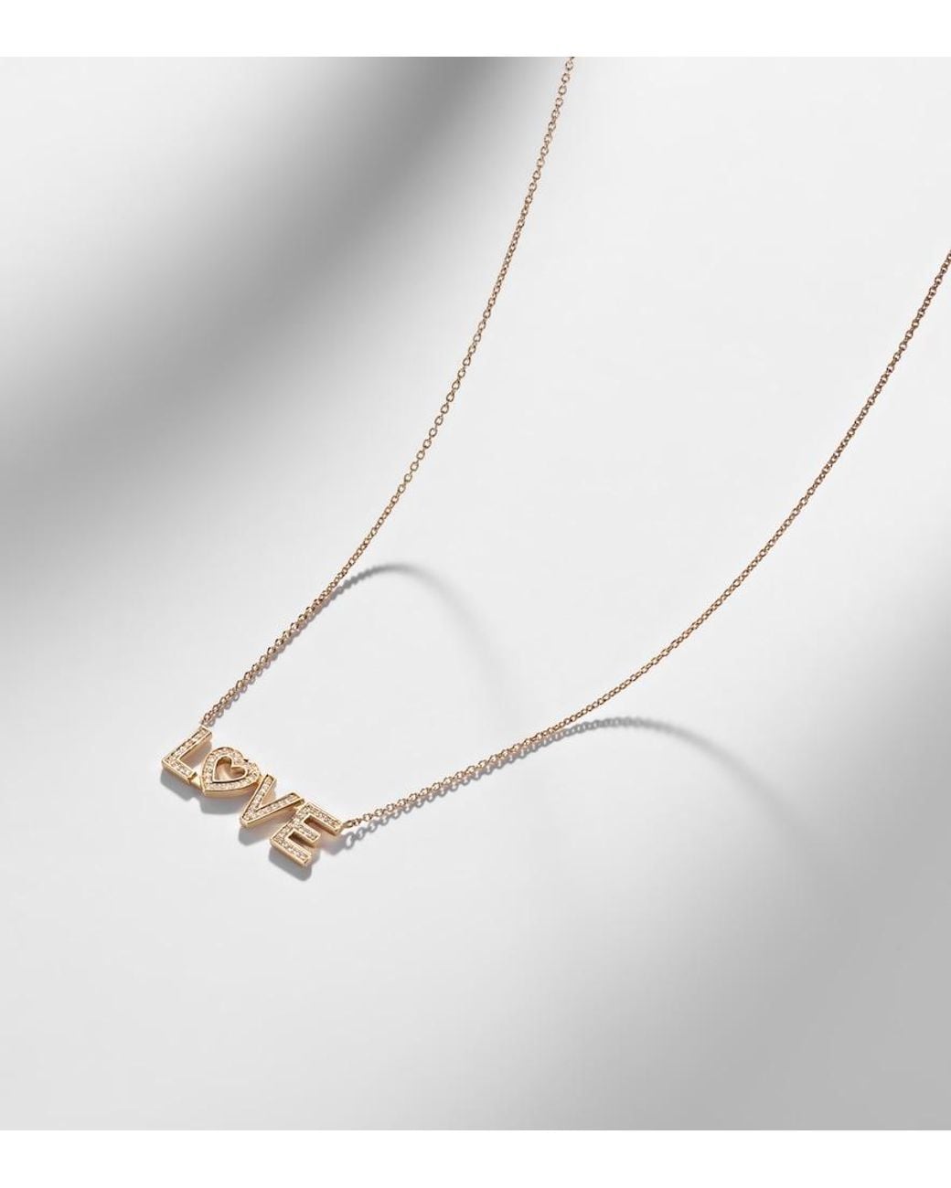 Sophie Bille Brahe White Love 18Kt Necklace With Diamonds