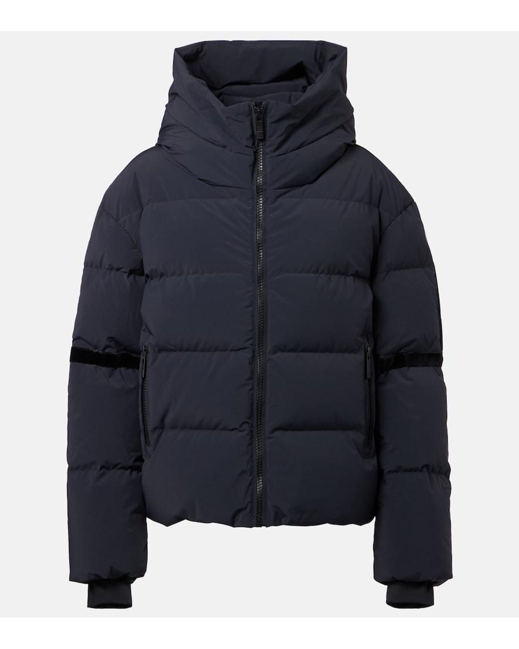 Fusalp Blue Barsy Velvet-Trimmed Down Ski Jacket
