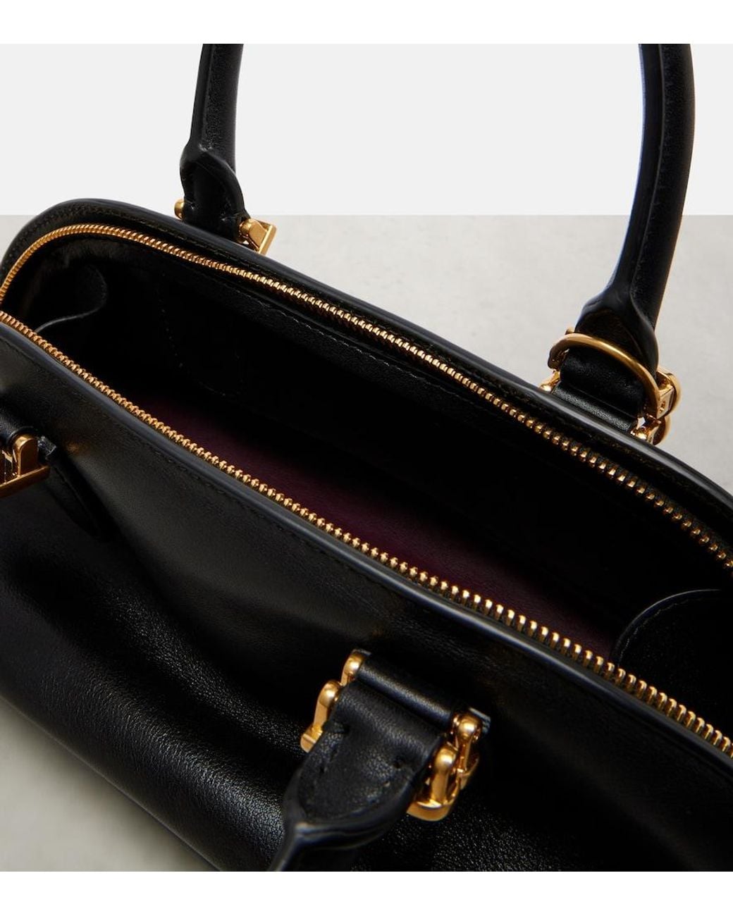 Balenciaga Black Bolero Mini Leather Top-Handle Bag