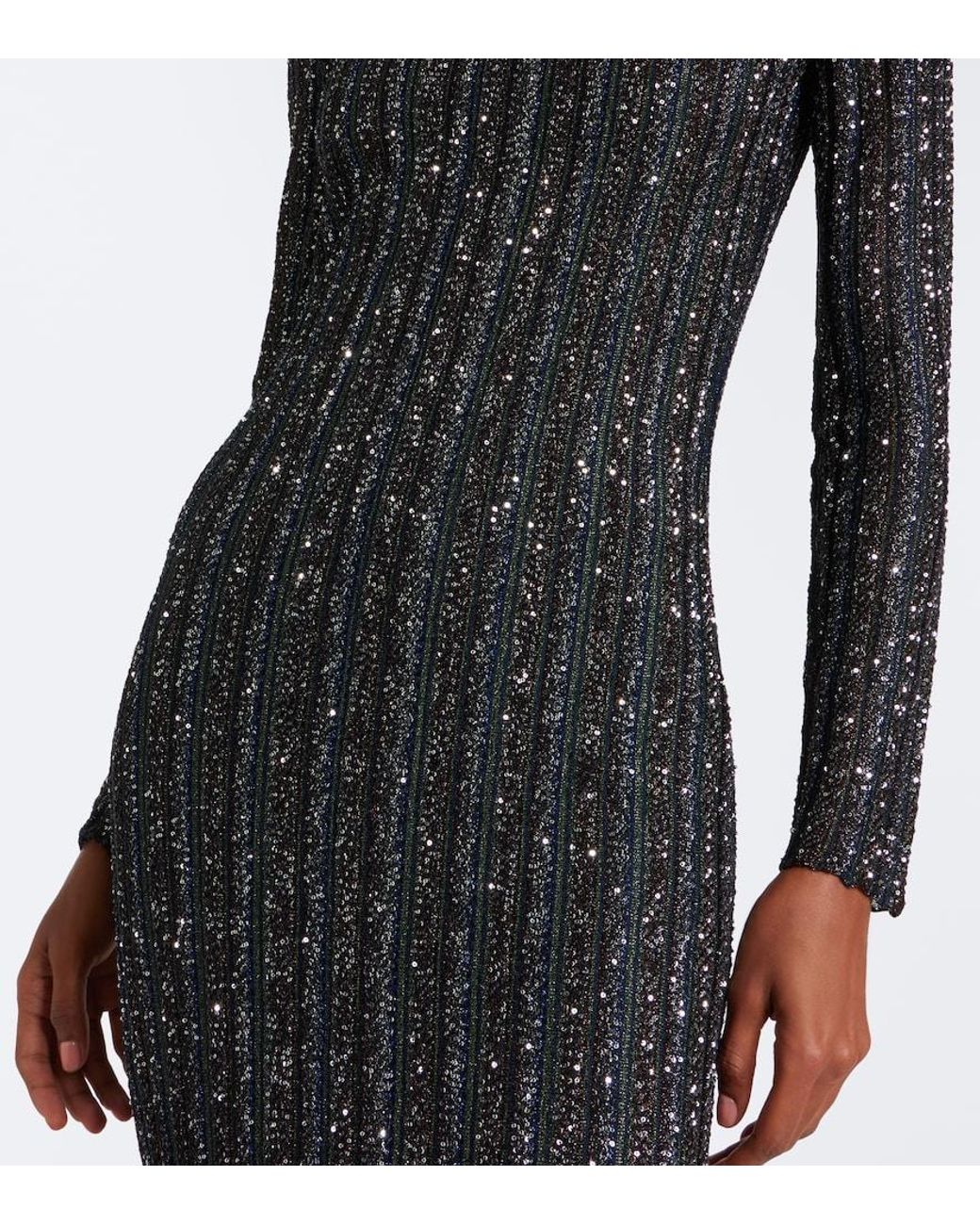 Missoni Black Sequined Knitted Gown