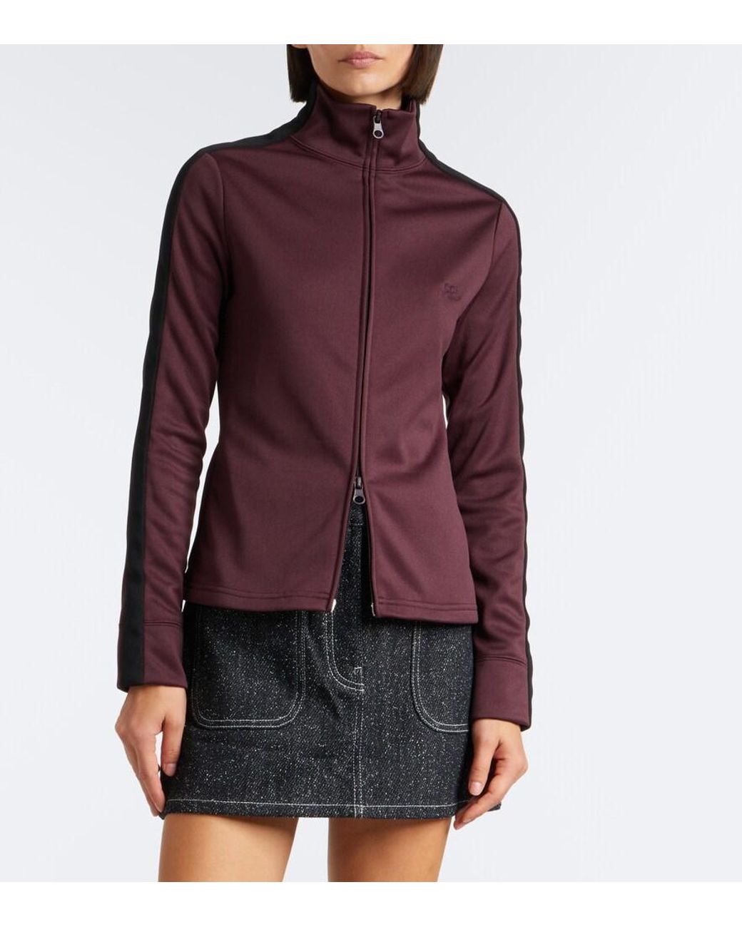 Courreges Purple Jersey Track Jacket