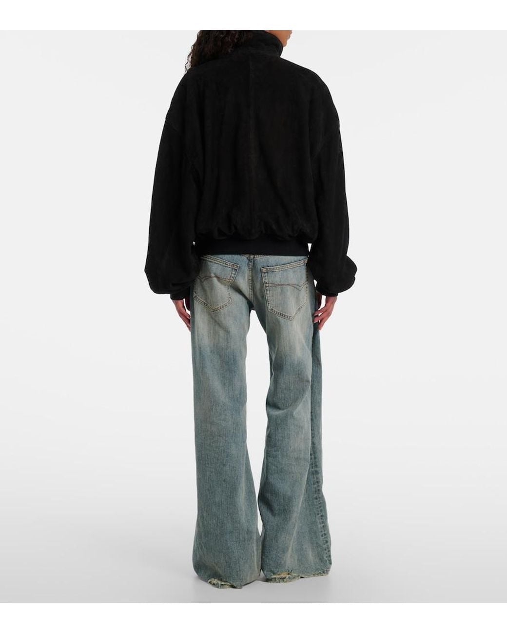Balenciaga Black Suede Jacket