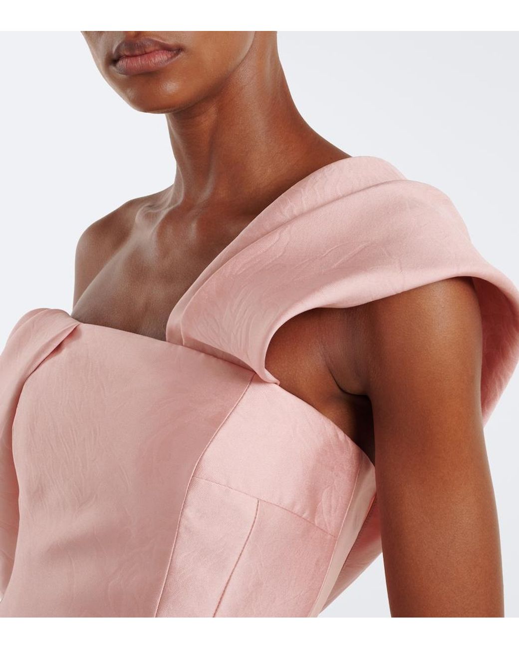 Emilia Wickstead Pink Kiana Corset Gown