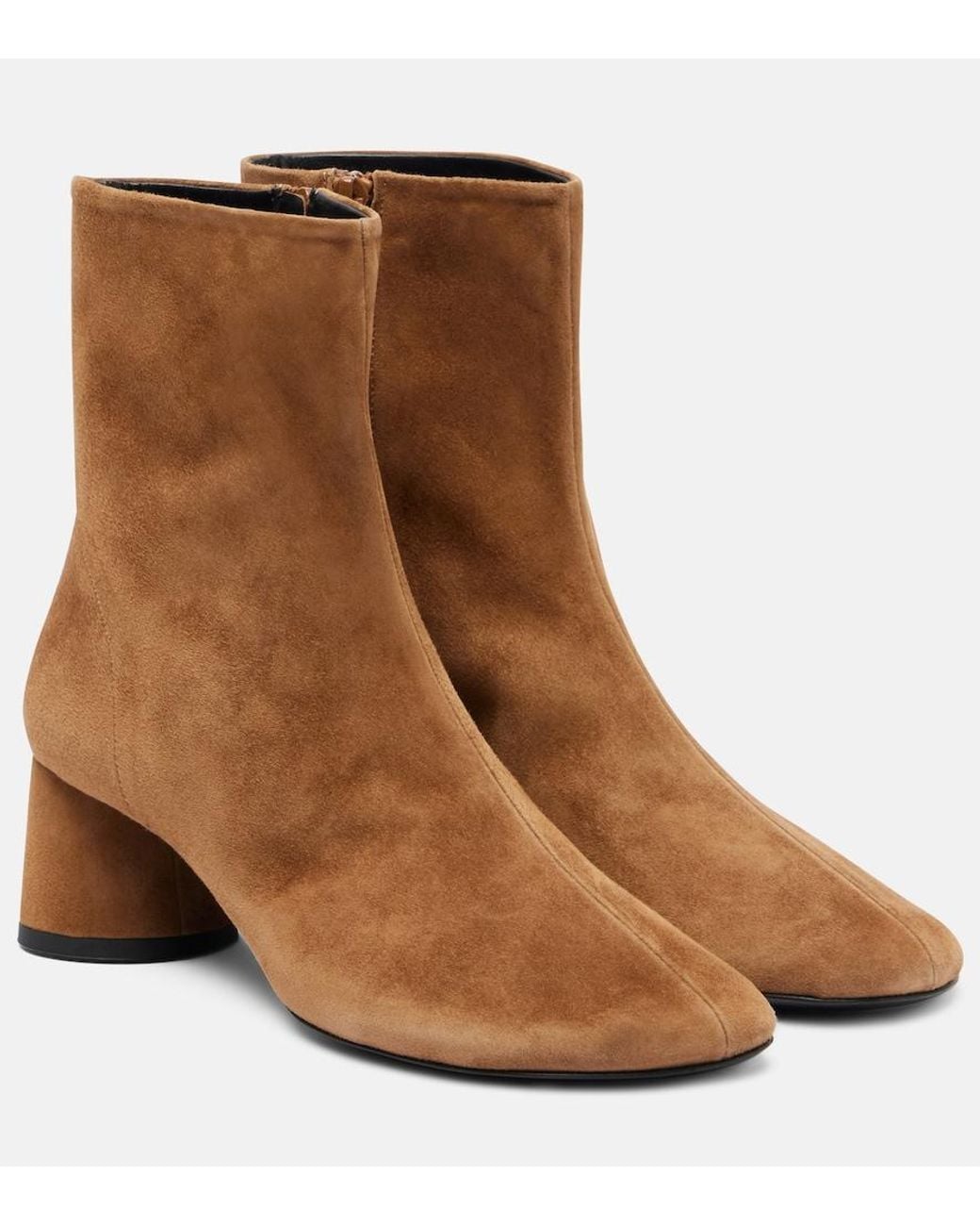 Proenza Schouler Brown Glove Suede Ankle Boots