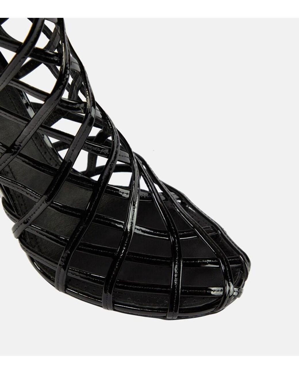 Alaïa Black Leather Wedge Ankle Boots