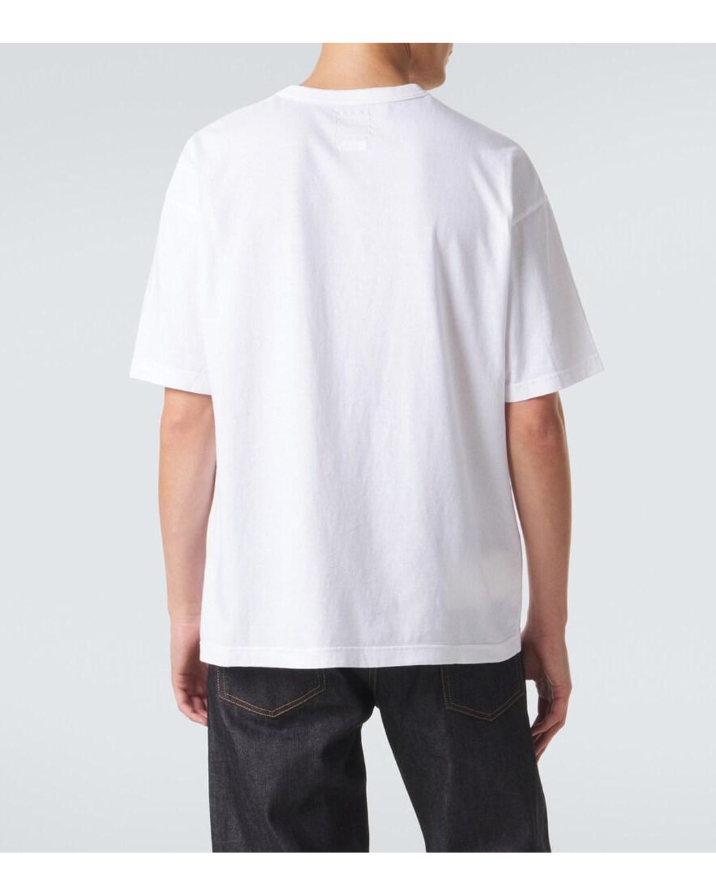 Visvim White Jumbo Printed Cotton Jersey T-Shirt for men